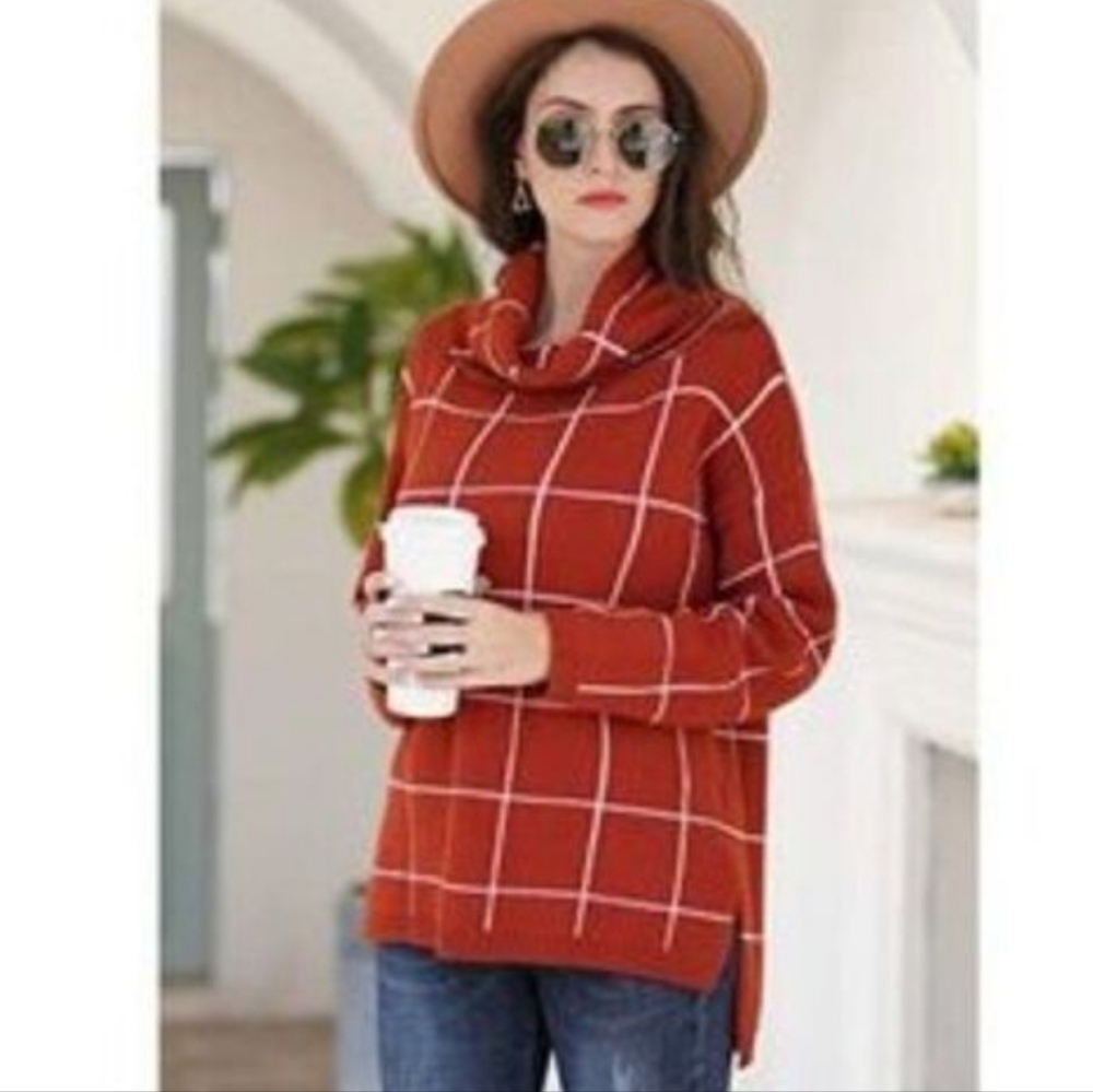 ☃️ KIRUNDO WINDOWPANE SWEATER!